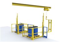 Safety gate type L scissor system