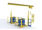 Safety gate type L scissor system