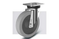 Wheels with steel swivel forks with top plate Wicke - ELASTIC® grey :  Serie WN LG / BG