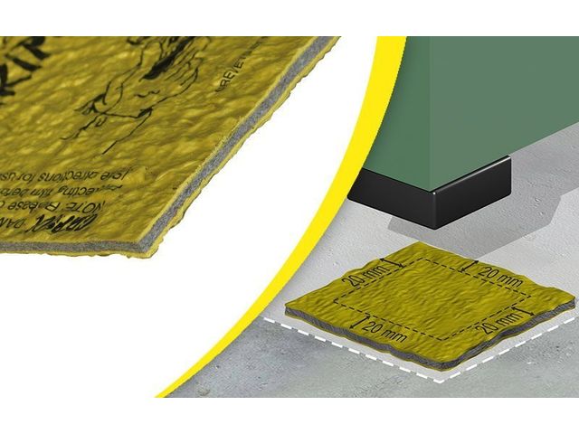 Self-sealing damping sheet - Yellow 7 Gripsol ®