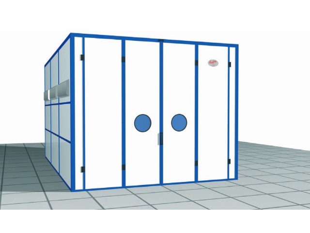 Manual sandblasting booths