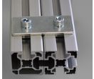 Fastening plate for 45x45 profile with 10mm slot – With fixings