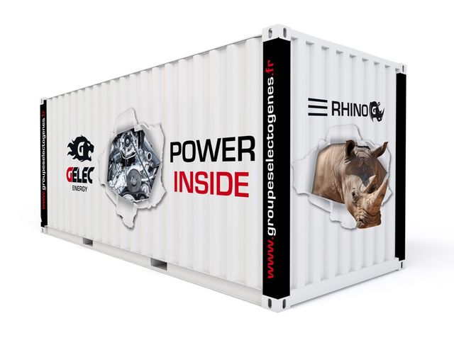 Diesel electric generators in containers