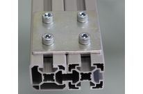 Double fastening plate for 45x45 profile with 10mm slot – With fixings
