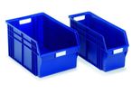 Storage bins from recycled plastic