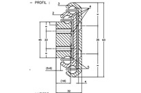 Slide total extention Steel RA9
