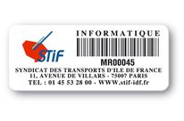 Destructible Color Print PVC Asset Label