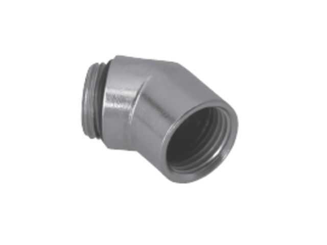 Elbows 45° with internal- and external entry threads