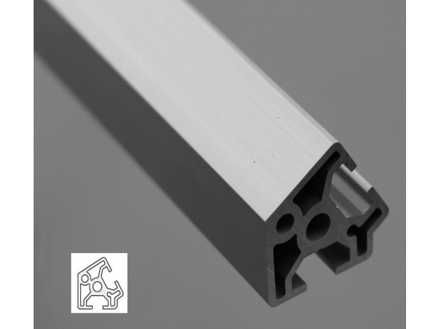 Aluminium profile 30x30 60° angle – 8mm slot