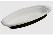 Oval cardboard tray for brioche, ready meal, cooking product…