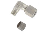 Universal stainless steel compression fittings for compressed air, water and oil