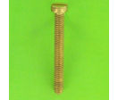 Metal Screws : Round Head - Slotted Cheese Head, DIN 84 - Nickel-Plated Brass