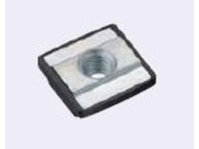 Pack of 10 M6 sliding nuts for 10 mm slot with Loosening Prevention