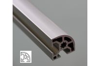 Rounded aluminium profile 30x30 8mm slot