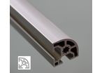 Rounded aluminium profile 30x30 8mm slot