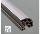 Rounded aluminium profile 30x30 8mm slot