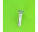 Sheet Metal Screws : Countersunk Slotted Head - Countersunk Head Sheet Metal Screw, White Zinc Steel, DIN 7972