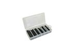 Black assortment box with adhesive 85 pcs 8.5 m