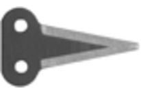 Triangular blade to suit MULTIVAC