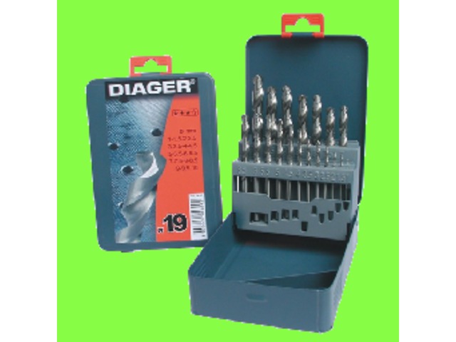 Tools : Coffrets d&#039;Outillages - 19 Forets HSS Meulés