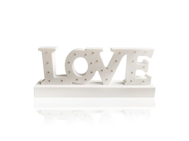 Decorative LED lamp - Love inscription