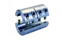 Two-piece rigid coupling with or without keyway