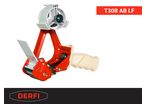 Manual adhesive tape dispenser with safe-cut system T30RAB