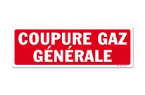 General gas shut-off warning sign