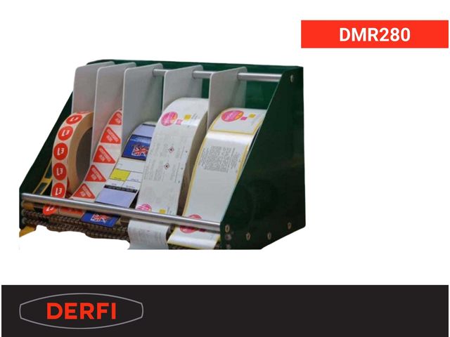 DMR280 manual dispenser for adhesive labels on rolls