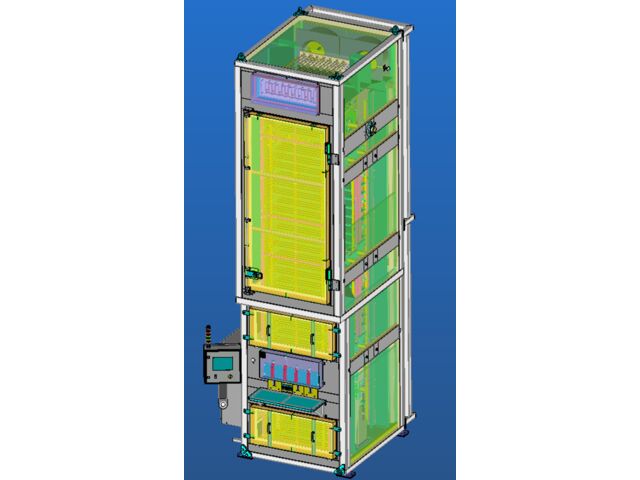 Industrial oven, paternoster oven/ Four industriel, vertical/  Industrieofen, Paternosterofen