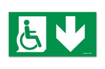 MIP evacuation below evacuation sign