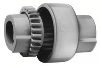 Coupling with curved teeth M1 / M2