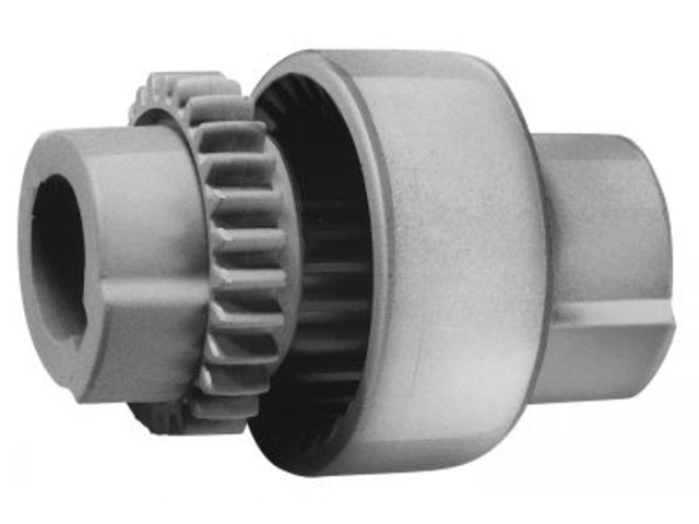 Coupling with curved teeth M1 / M2