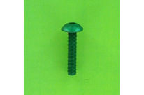 Hex Socket Screws : Hex Socket Button Head - Aluminium - Blister pack of 8 Hex Socket Large Round Head Screws, P60 OA Aluminium, Green
