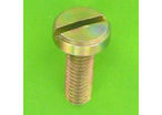Metal Screws : Round Head - Slotted Pan Head DIN 85 - Yellow Zinc Steel