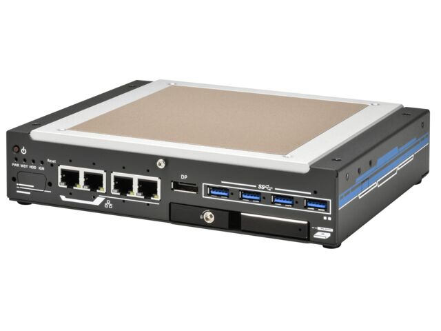 Intel® 14th/13th/12th-Gen Core™ CPU Compact Fanless Flattop Heatsink Computer | Nuvo-9531-FT