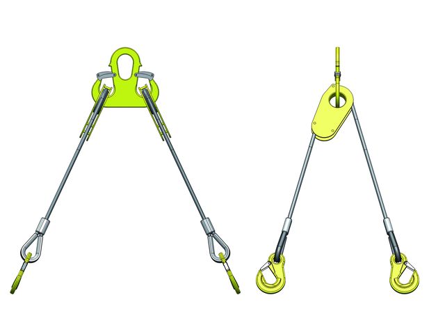 4-leg wire rope sling - Adjustable type