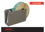 Manual dispenser for labels type DLR 50/80