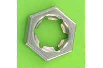 Nuts : Self-Locking Nuts - PAL Lock Nut - PAL Nut, White Zinc Steel, DIN 7967
