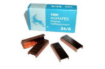 24/6 Coppered Staples - Box of 1000 Staples : Ag2461M