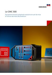 CMC 500 - Modular, multi-phase protection relay test set and commissioning tool