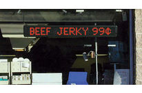 Electronic window advertising