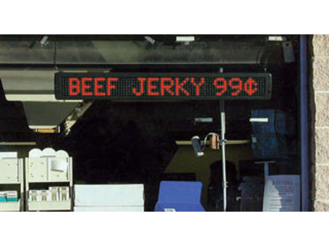 Electronic window advertising