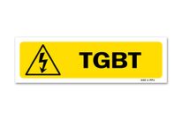 Electrical danger Indication sign with picture &amp;quot;Main LV distribution board&amp;quot;