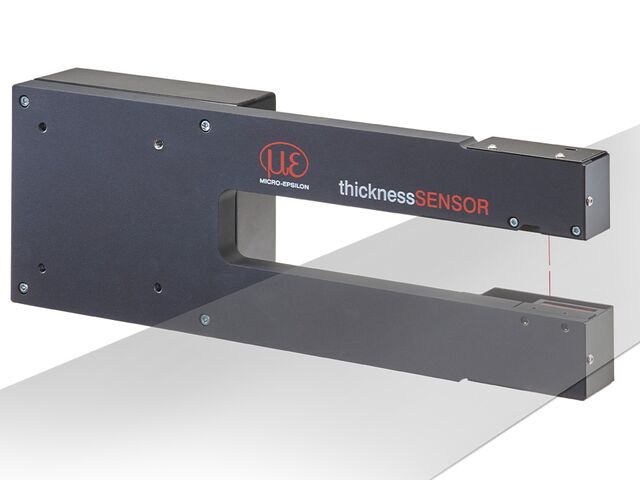 Sensor for precise thickness measurements on strips and plates | thicknessSENSOR