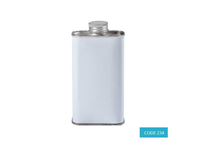 0.25L UN Tinplate Oblong Jerrican Non Lacquer lined, 3A1/Y1.2/200 - CODE 234