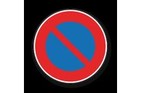 Disruptive parking sign - round format