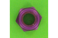 Nuts : Self-Locking Nuts - Nylstop Self-Locking Hex Nut - Aluminium - Blister pack of 5 Nuts, Nylstop Dural 2030 OA, Purple