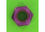Nuts : Self-Locking Nuts - Nylstop Self-Locking Hex Nut - Aluminium - Blister pack of 5 Nuts, Nylstop Dural 2030 OA, Purple