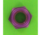 Nuts : Self-Locking Nuts - Nylstop Self-Locking Hex Nut - Aluminium - Blister pack of 5 Nuts, Nylstop Dural 2030 OA, Purple